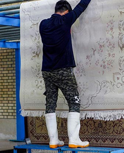 گرم خانه یا سالن خشک کردن در قالیشویی طالقان